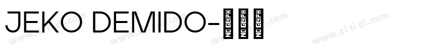 JEKO DEMIDO字体转换